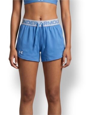 4/$20 Under Armour HeatGear Blue Running Athletic Shorts Women’s Small
